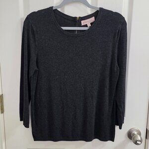 Pre-Loved Philosophy Gray Boatneck Pullover Knit Sweater – Size Large
